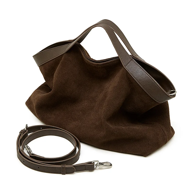 Genuine leather women Handbags Large Capacity female Shoulder Crossbody Bag Fashion Cowhide commuting big totes bolsas - Image 5