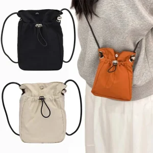 Soft Nylon Mini Crossbody Bag, Women Square Shoulder Bag, Multifunctional Phone Wallet Purse Casual Daily Sling Bag