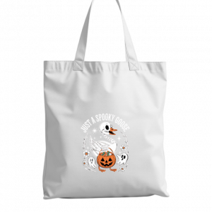Just A Spooky Goose Halloween Pumpkin Design Tote Bag