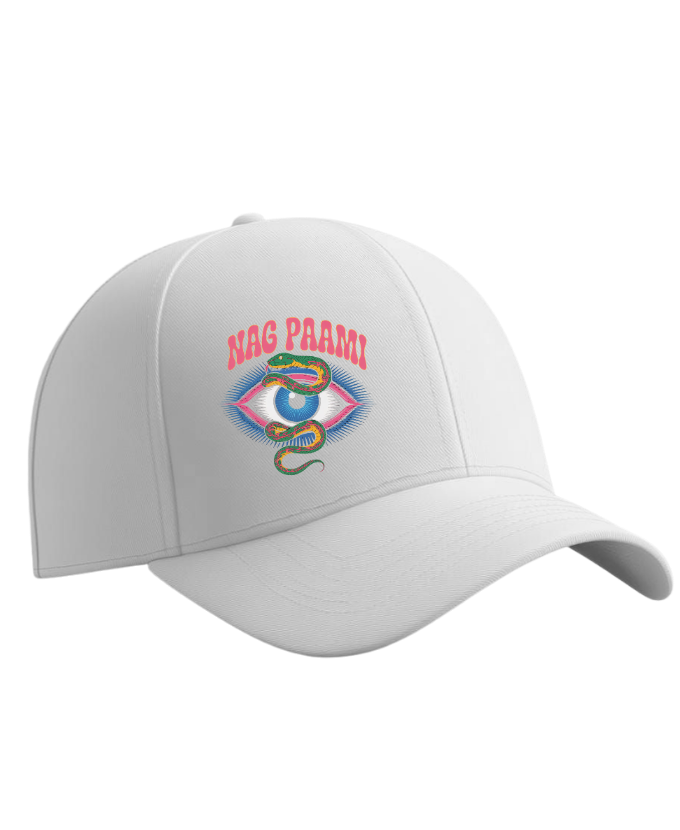 Nag Paami Eye Psychedelic Graphic Design Hat - Image 3