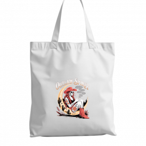 Outlaw Spirit Cowgirl Skeleton Western Style Tote Bag