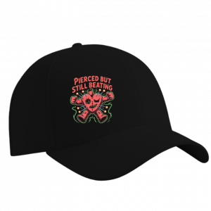 Pierced But Still Beating Heart Graphic Hat