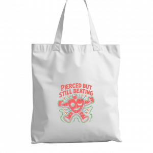 Pierced But Still Beating Heart Graphic Tote Bag