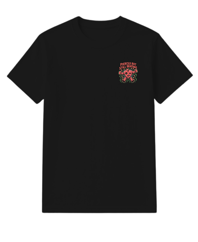 Pierced But Still Beating Heart Graphic T-Shirt - Image 3