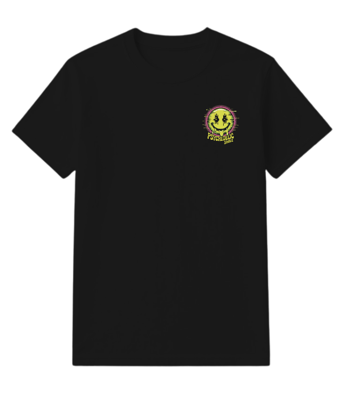 Psychedelic Smile Alien Trip Artwork T-Shirt - Image 3